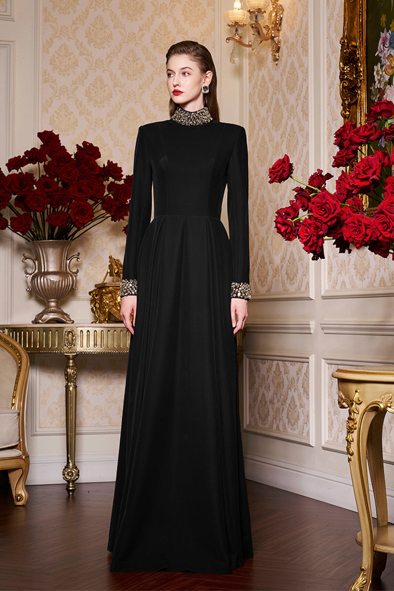 Round Neckline Mermaid Lace And Agate Silk Gown