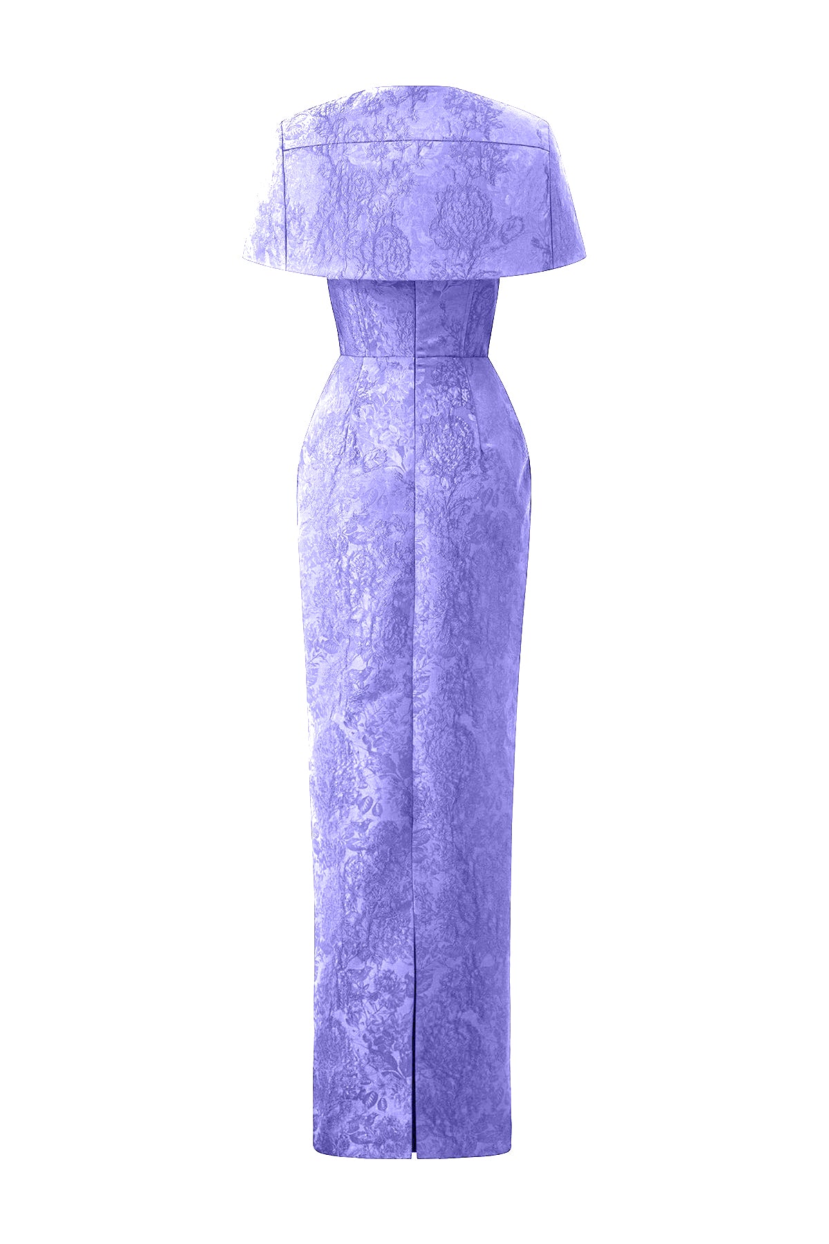 Burstier Gown With Mini Cape