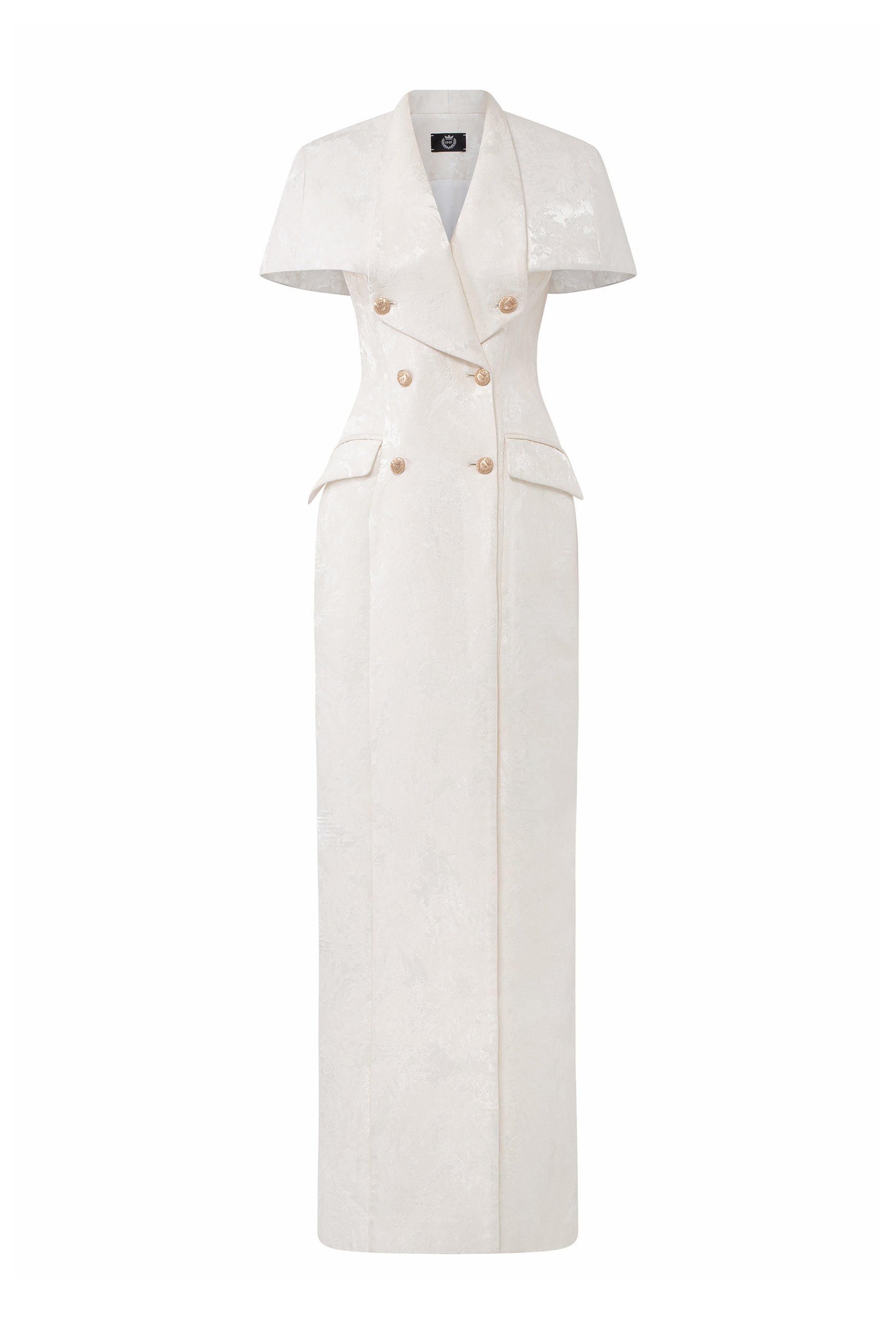 Long Dress-Coat With Mini Cape