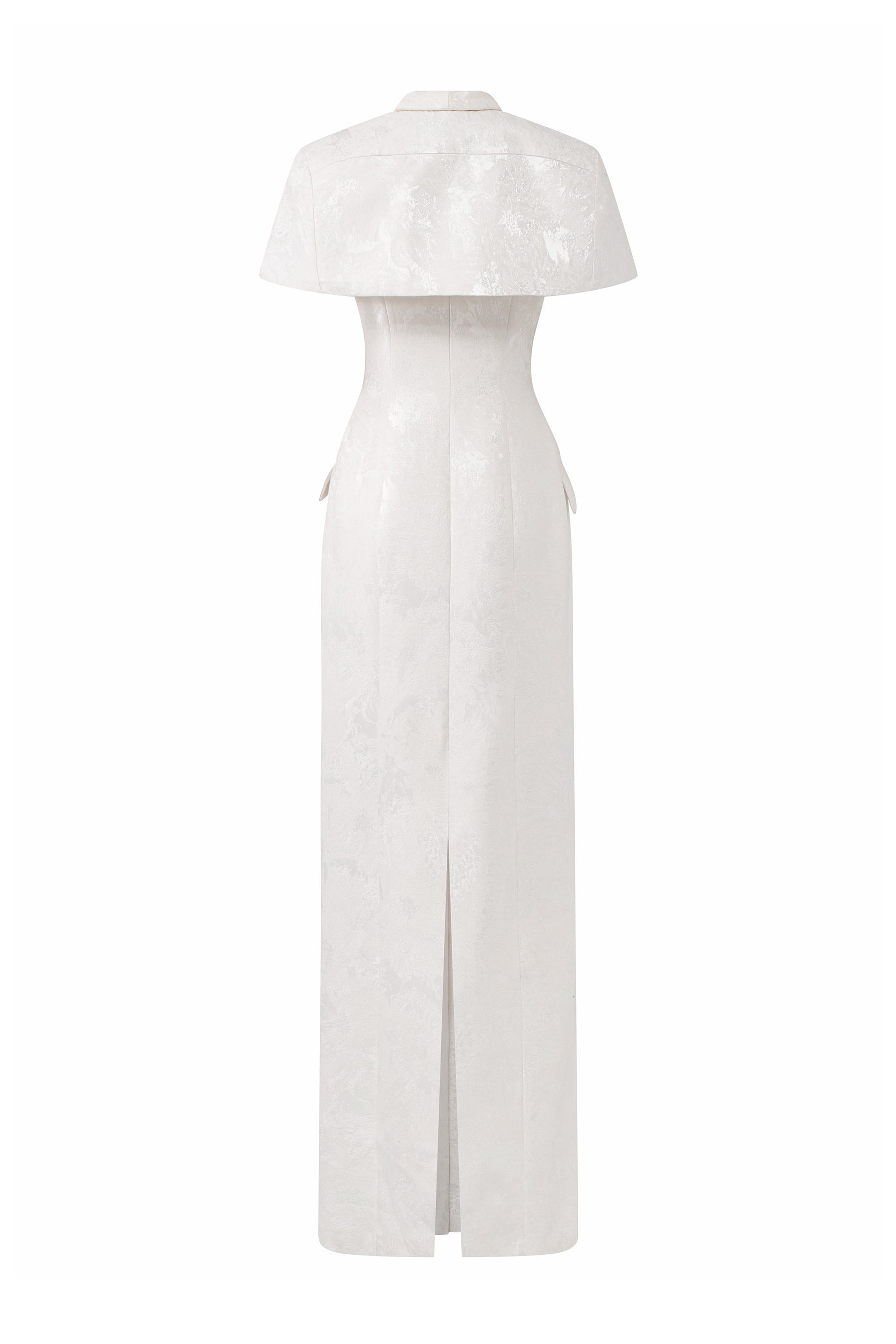 Long Dress-Coat With Mini Cape