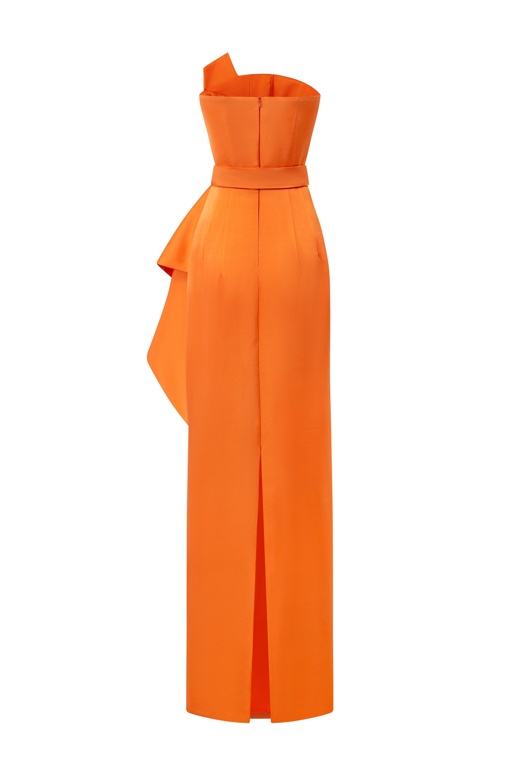 Dipped Dress With Waist Draped Detail