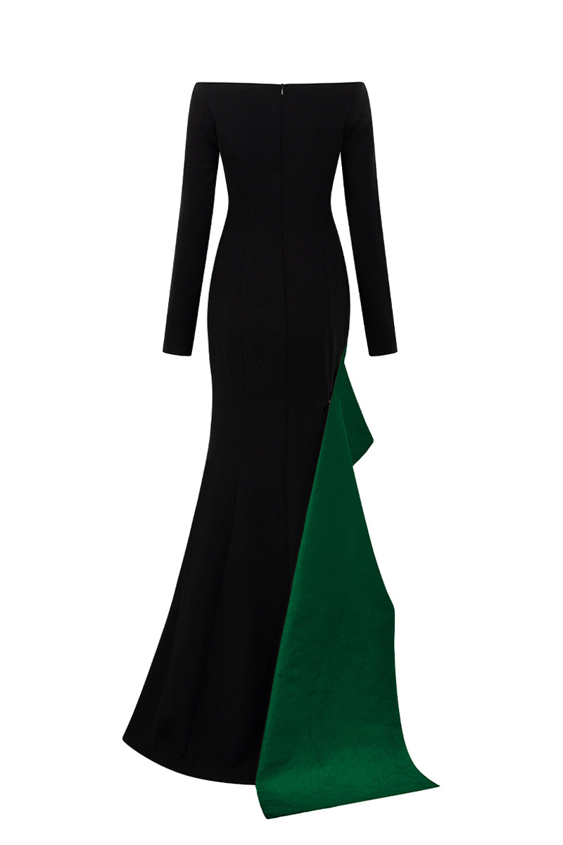 Off-shoulder Mermaid Dress With Diagonal Side Strap