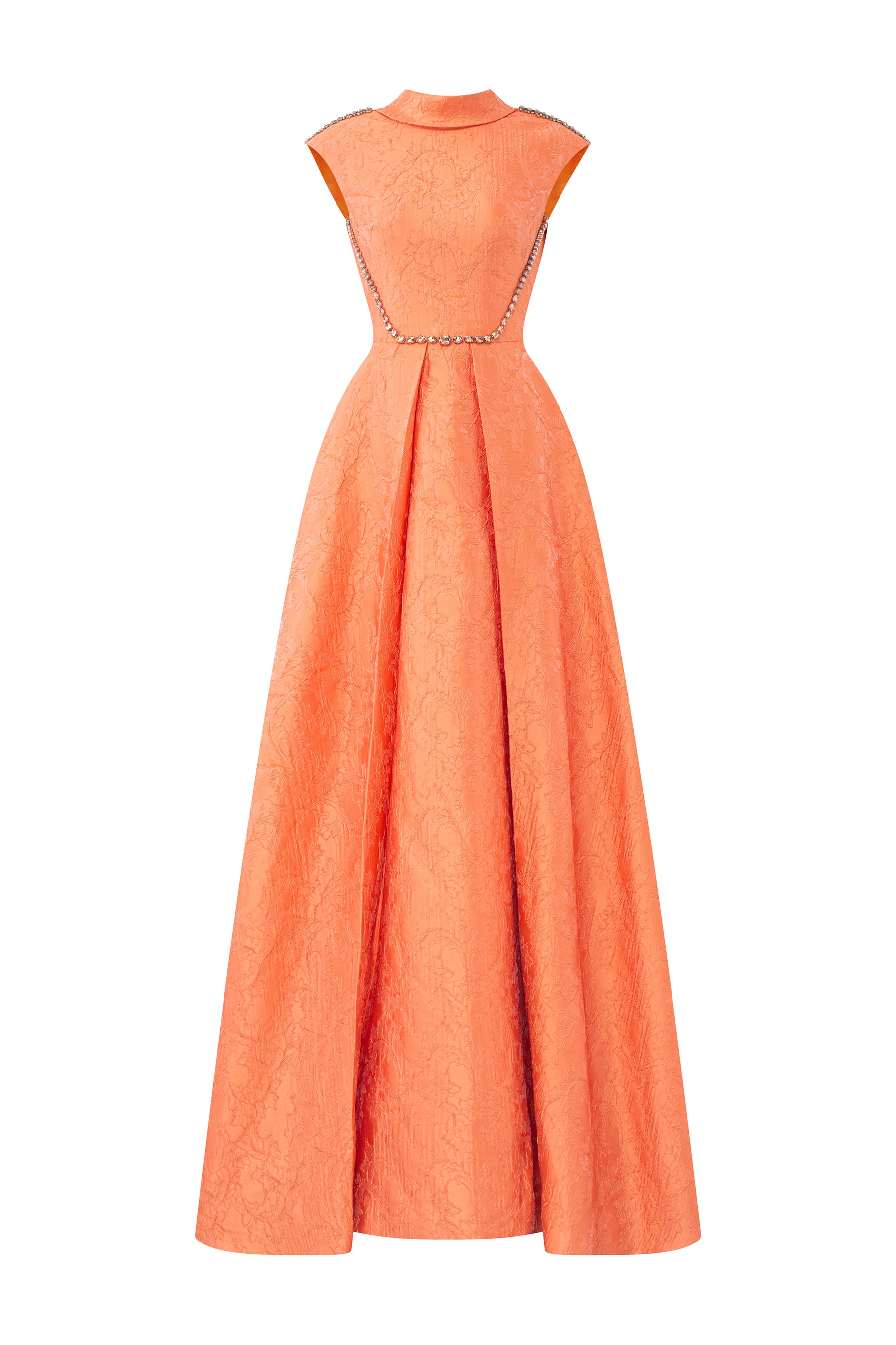 A-Line Dress With De-Constructed Collar