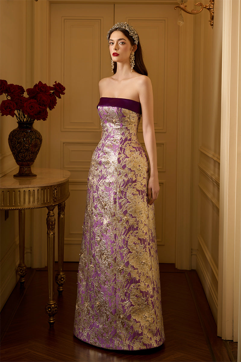Burstier Waist Cinching A-line Gown
