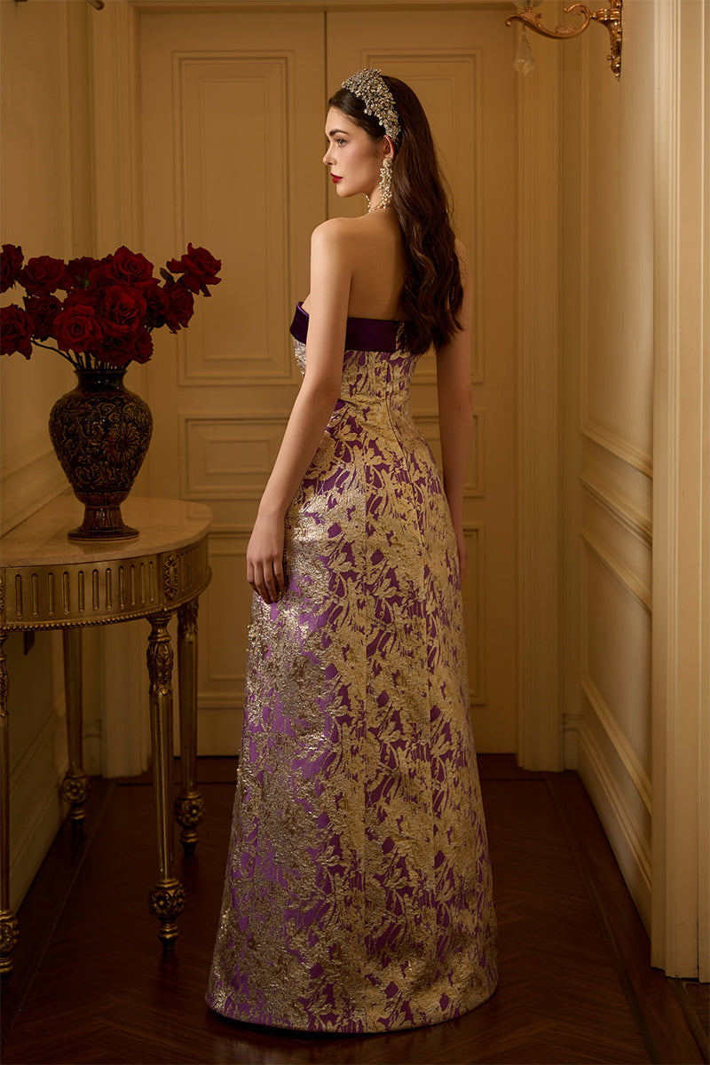 Burstier Waist Cinching A-line Gown