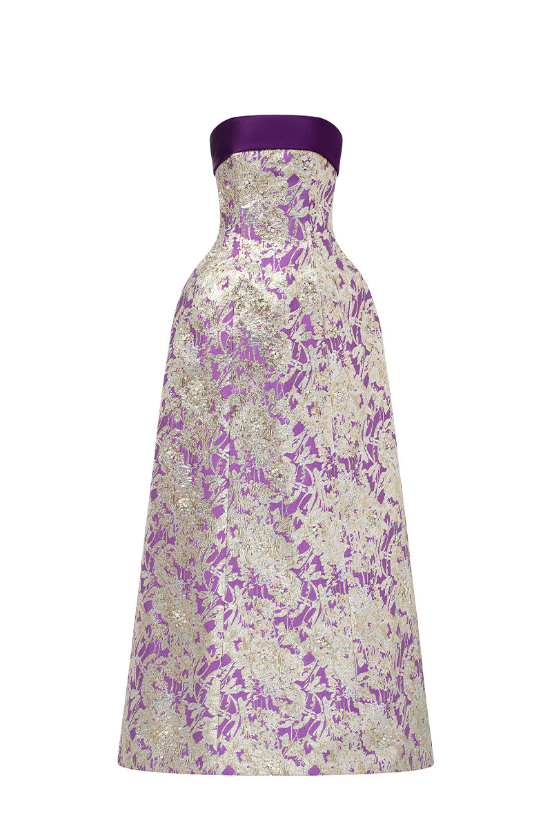 Burstier Waist Cinching A-line Gown