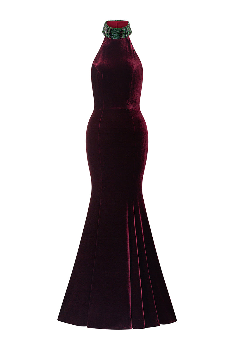 Halter Neck Mermaid Gown