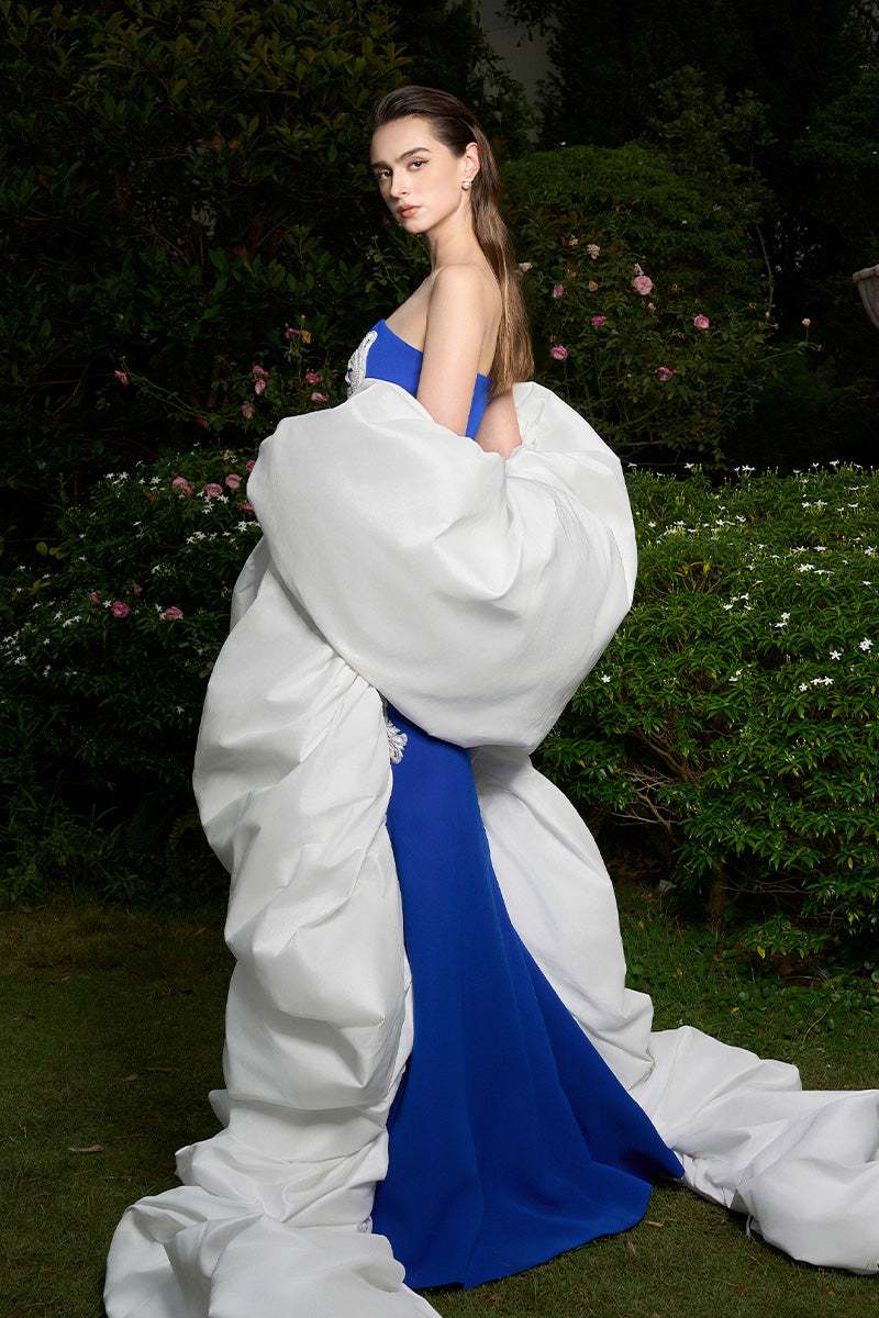 Mermaid Evening Gown With Bustier Bodice