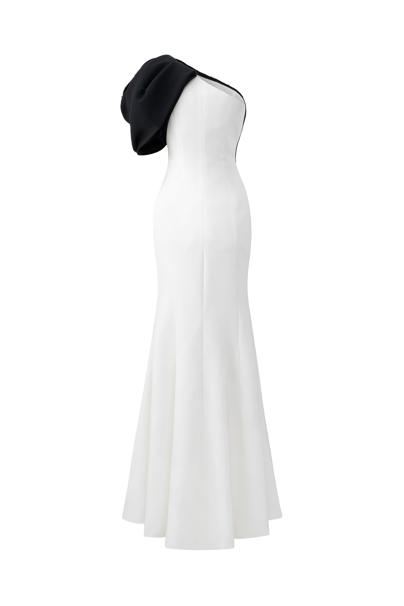 Mermaid Evening Gown With One Shoulder And Draped Detail