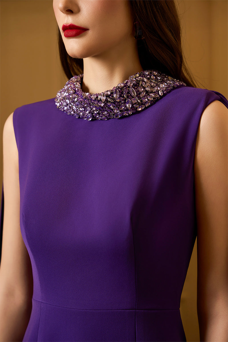 Sleeveless Mermaid Gown With Long Back Train