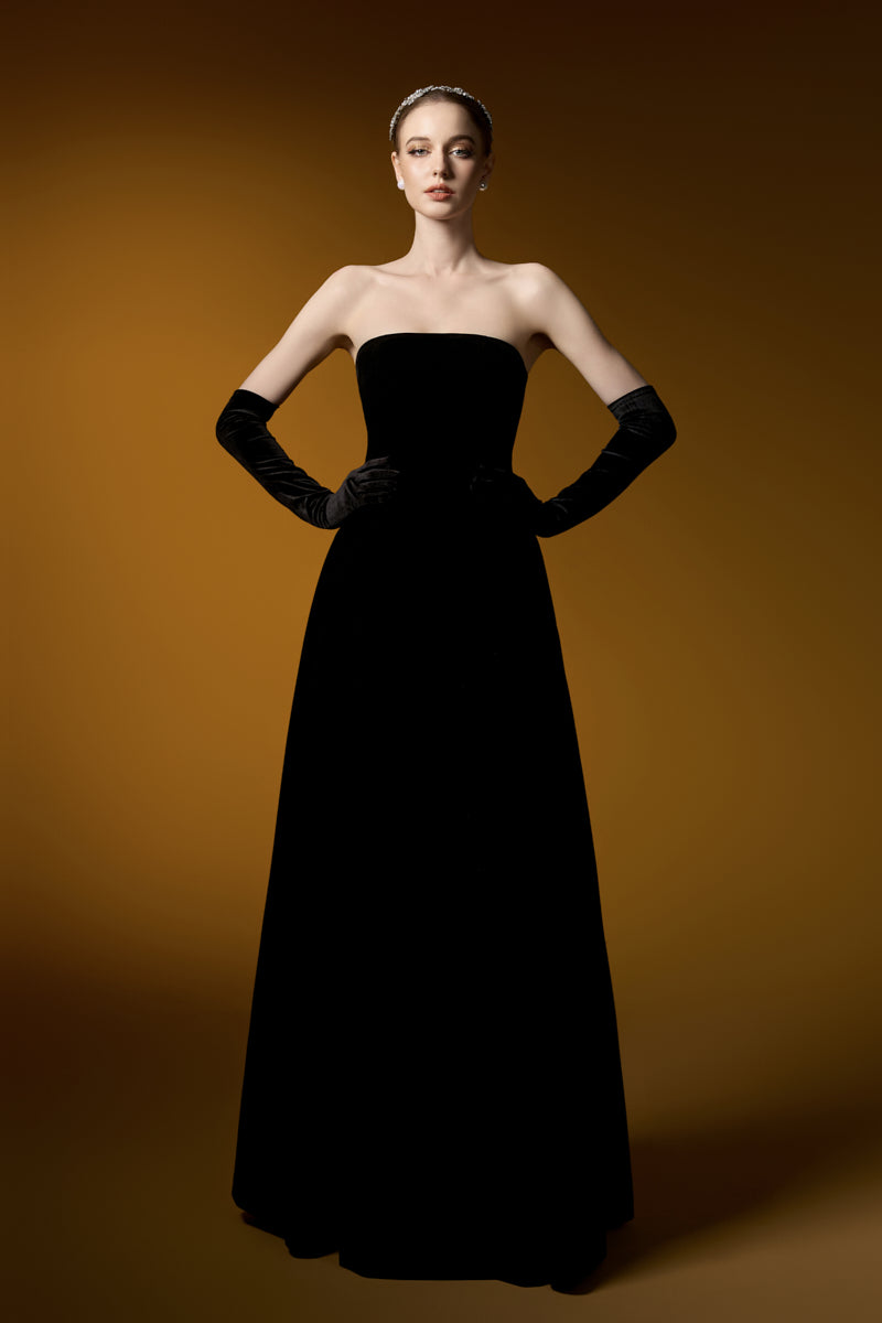 Burstier A-Line Gown With Mini Cape