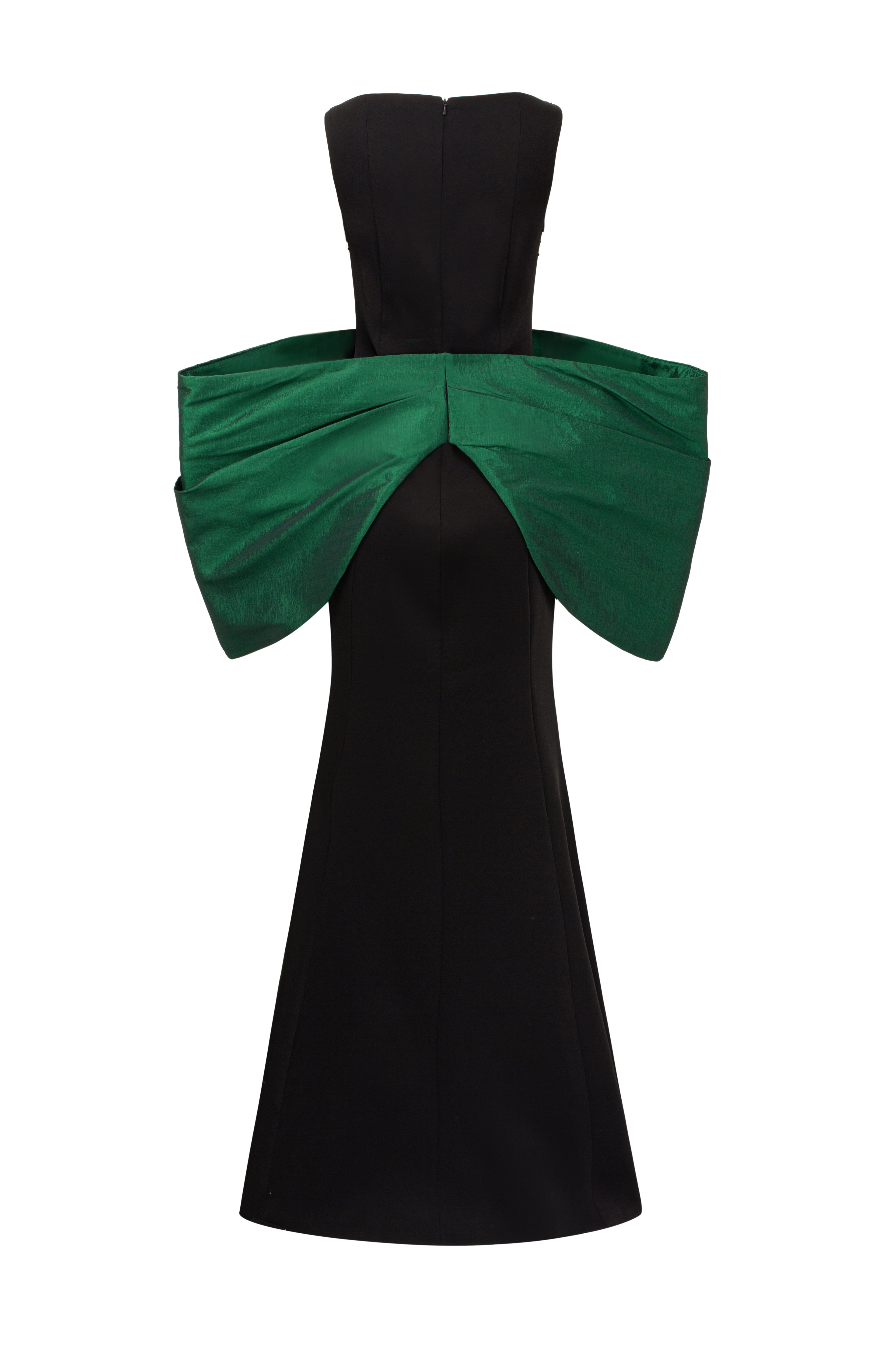 Sleeveless Mermaid Gown With Waist Bow