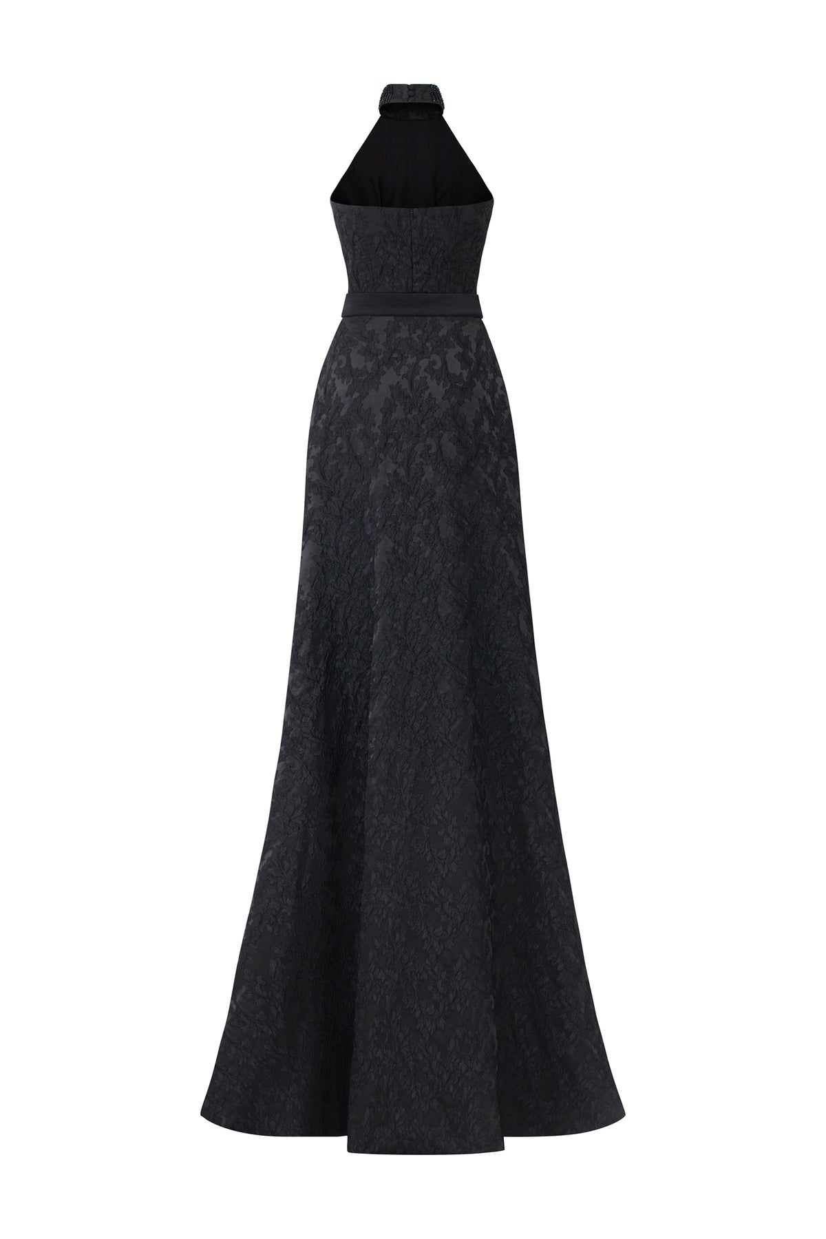 Halter Gown With Wrap-Around Back Layer | I.H.F ATELIER