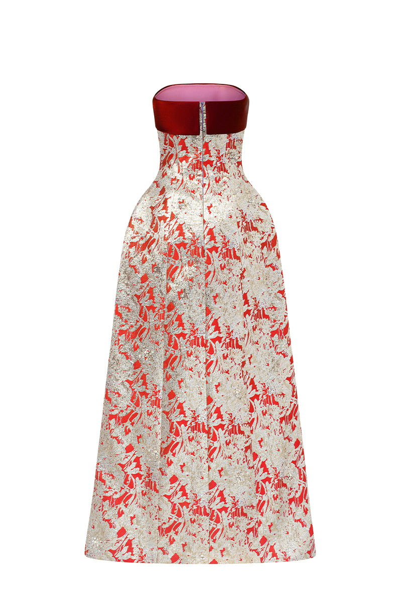 Burstier Waist Cinching A-line Gown