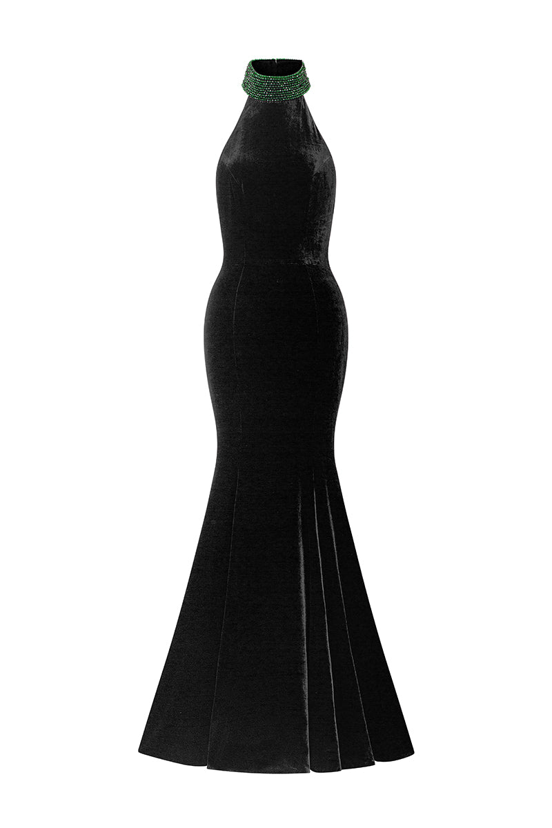 Halter Neck Mermaid Gown