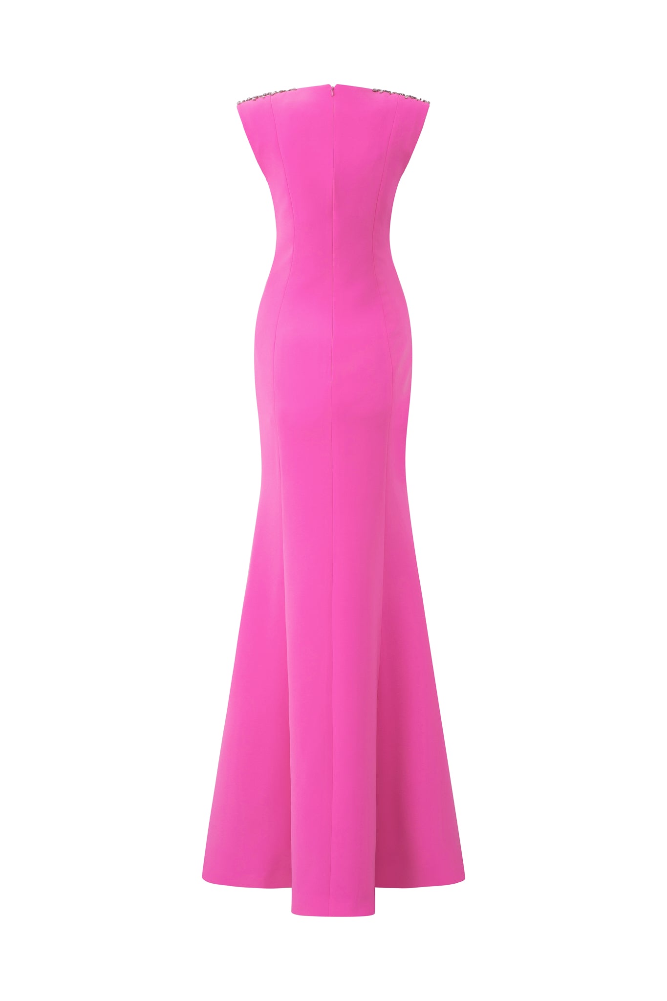 Mermaid Evening Gown With V-Neckline And Sleeveless