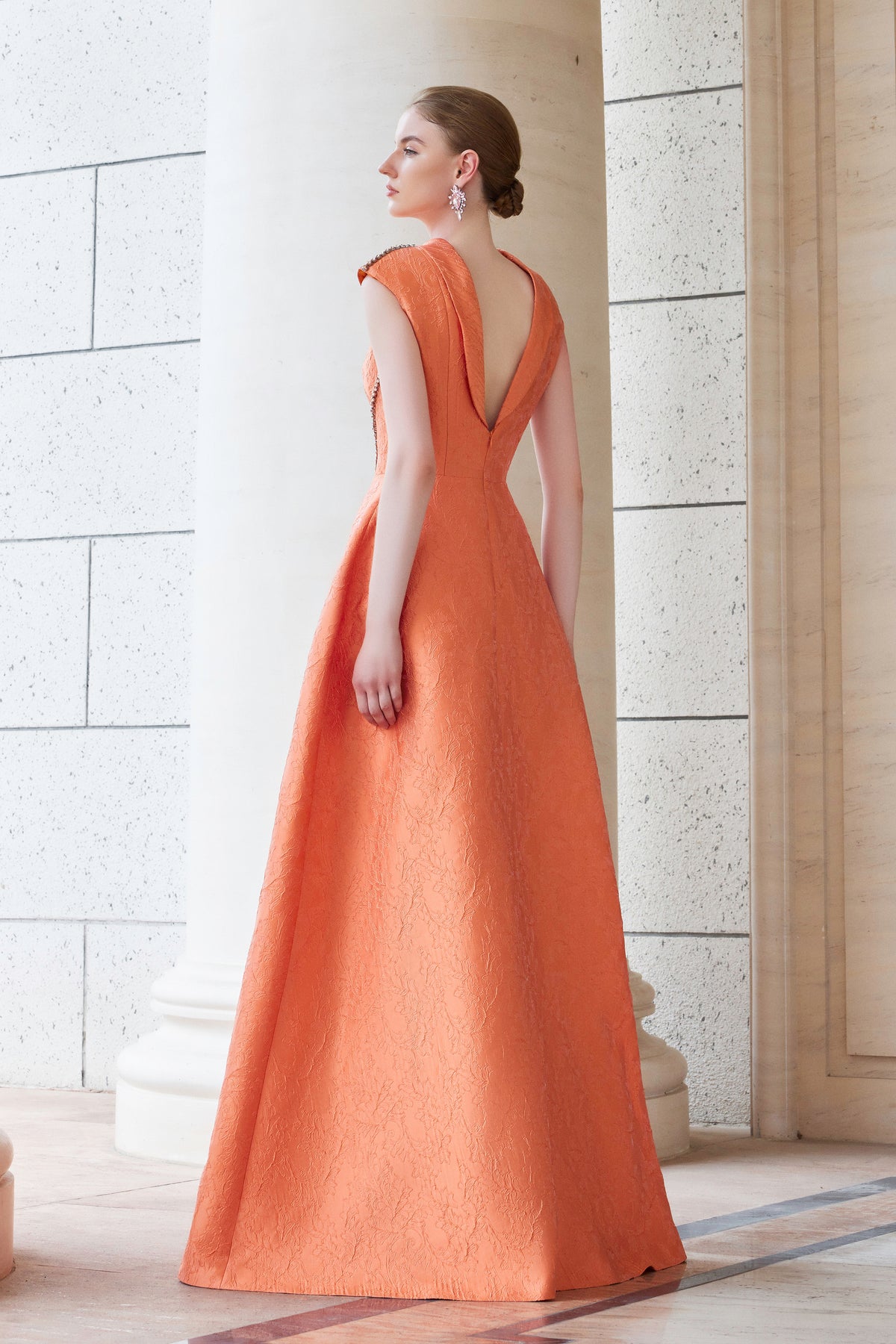 A-Line Dress With De-Constructed Collar | I.H.F ATELIER