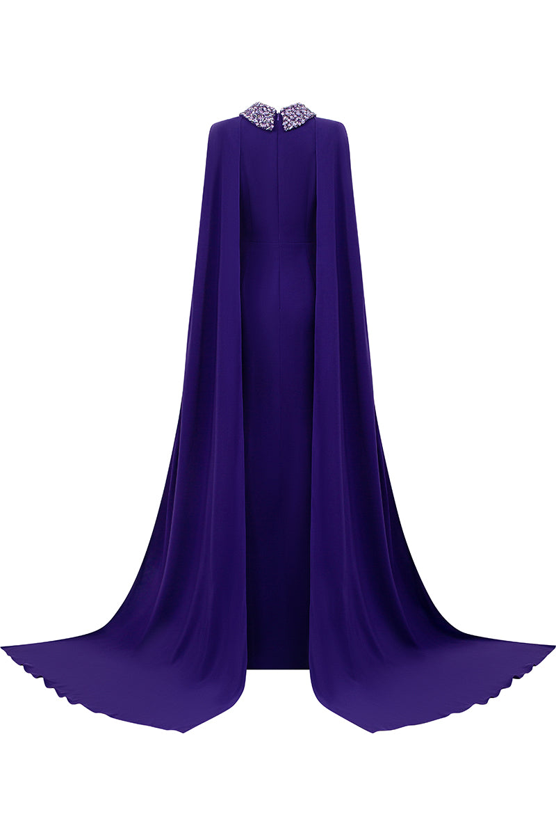 Sleeveless Mermaid Gown With Long Back Train | I.H.F ATELIER